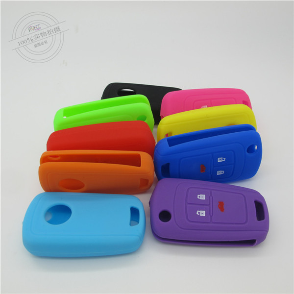 Buick car key cover,car key case,fashionable silicone car key shell,waterproof and dust-proof key cover,purple,light car key holder