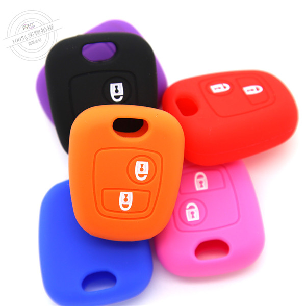 Citroen car key covers, wholesale selling car key case, high quality silicone key protector, colorful car key shell