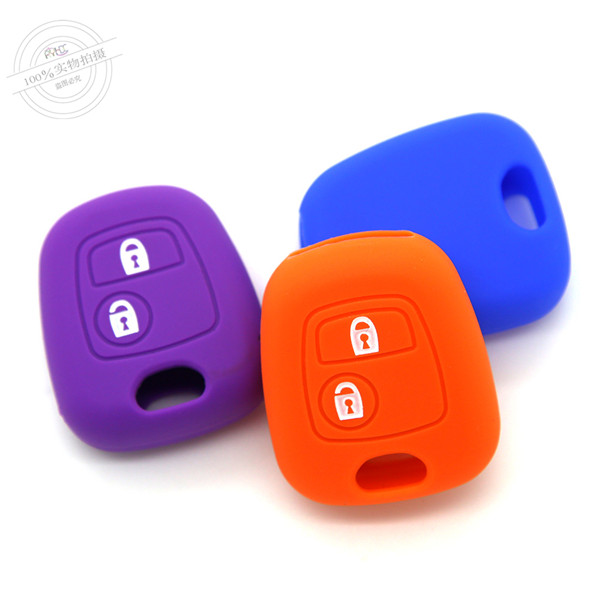 Citroen silicone key protector,waterproof car key covers, remote silicone car key case, colorful car key accessories