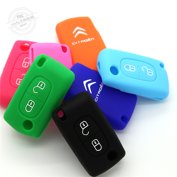Citroen silicone car key covers, durable silicone key covers for Citroen