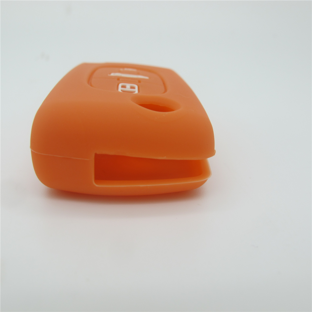 Peugeot car key covers, silicone car key case for Peugeot, silicone car key protector,orange