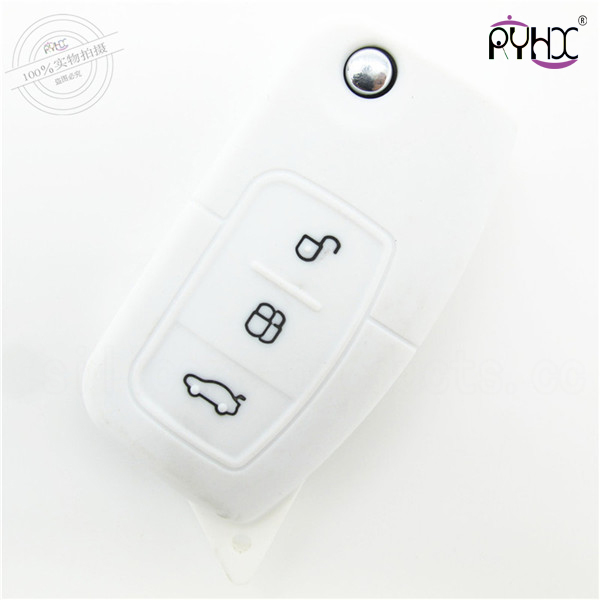 Ford silicone car key case,plastic key cover for ford,plastic car key wallet