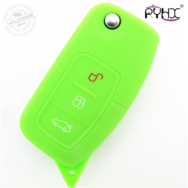 Ford silicone car key case, plastic car key wallet