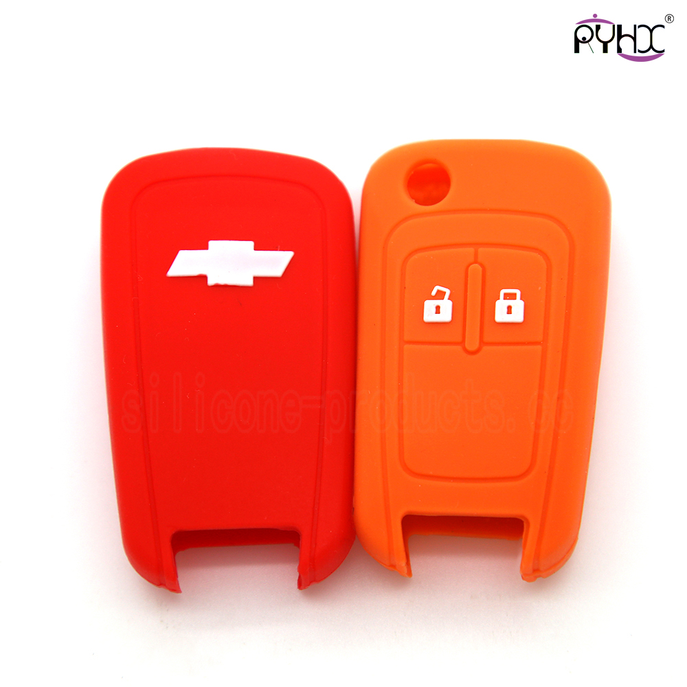 Chevrolet car key silicone shell, silicone car key case wholesale in China, waterproof silicone car key case