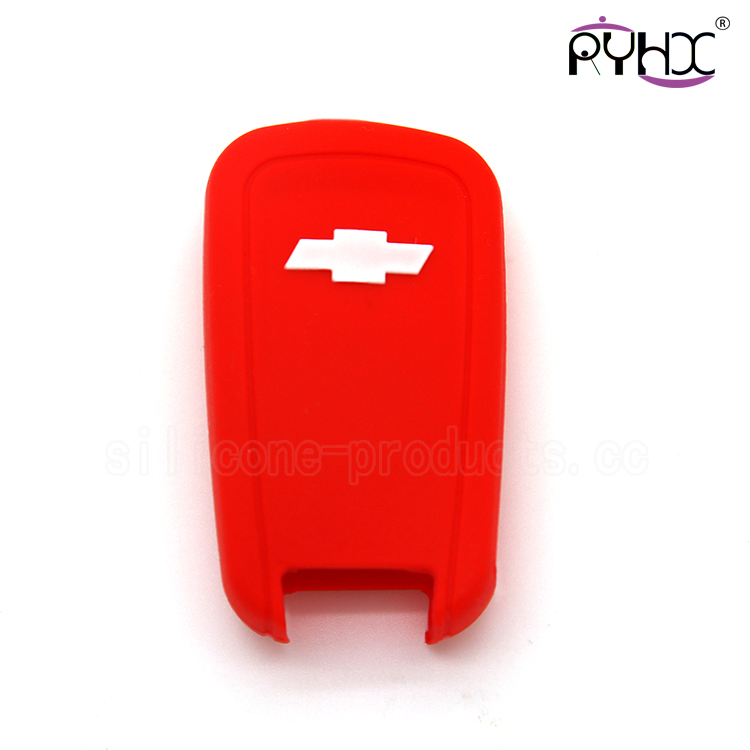 Chevrolet car key silicone shell, silicone car key case wholesale in China, waterproof silicone car key case