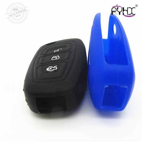 Ford Ecosport car key silicone protector, durable car key shell, cheap silicone carkeycover, silicone car key case