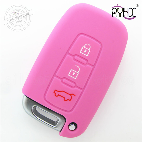 Hyundai car key silicone shell, high cost performance silicone key case, wholesale silicone car key covers,light key silicone protector for Hyundai