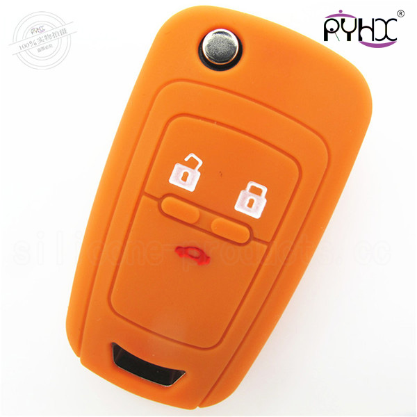 Chevrolet Cruze car key silicone protective covers, car remote control key case, silicone auto key shell, colorful car key silicone protector