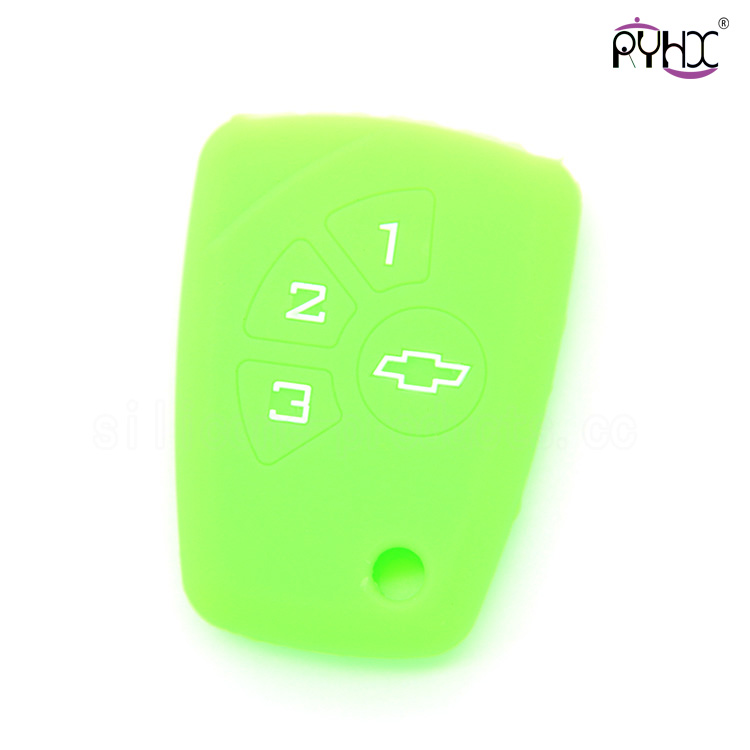 Chevrolet car key silicone pouch, the most popular car key silicone protector, special colors silicone car key case