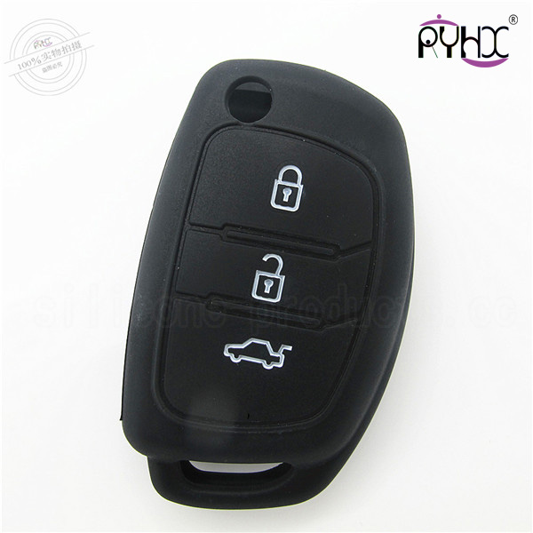 Hyundai silicone car key casing, car key silicone cover, silicone car key protective protector