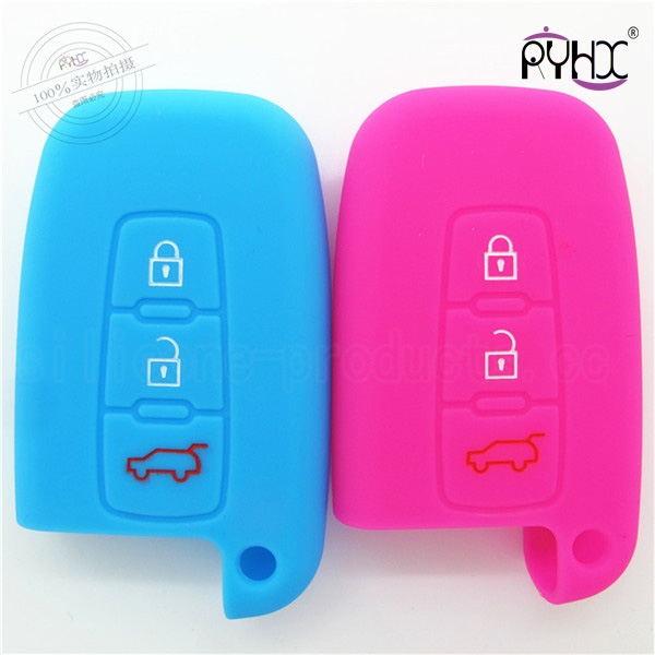 Hyundai car key silicone case, silicone car key shell for Hyundai, waterproof silicone car key shell, high quality car silicone accessories