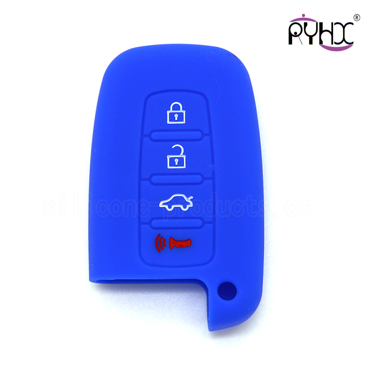 Hyundai silicone key shuck,hot sale silicone car key protector, the most popular multi-function car key silicone pouch