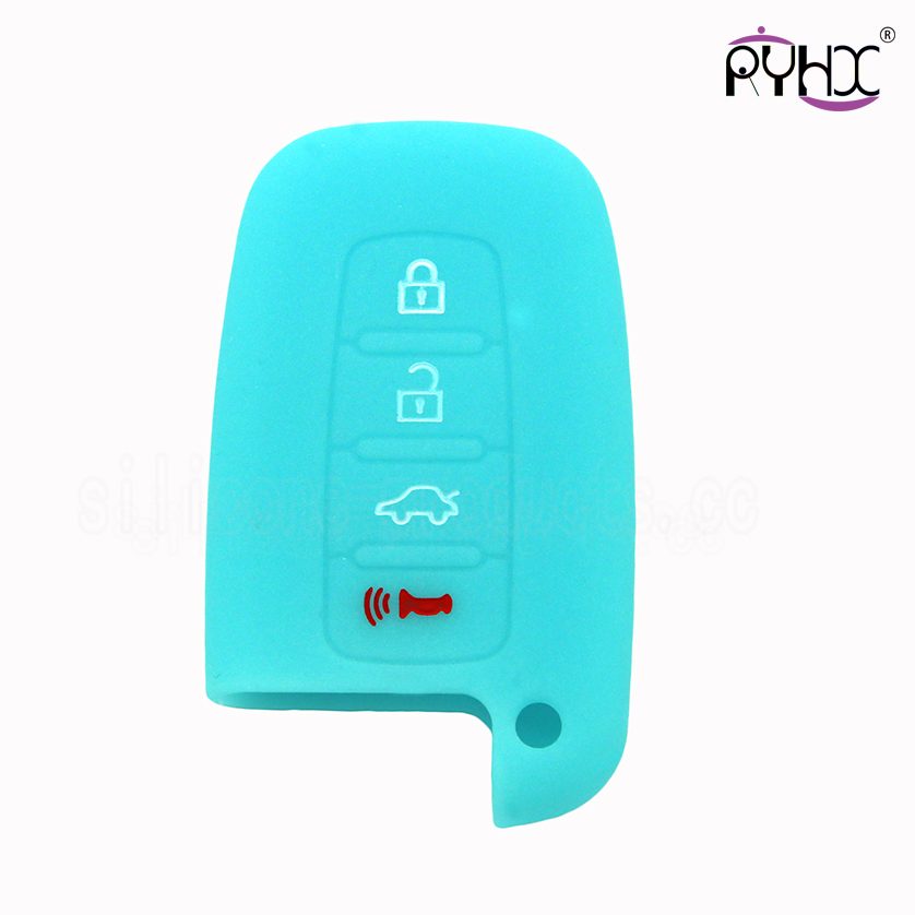 Hyundai IX35 silicone key shell, superior silicone car key covers for Hyundai, durable silicone key case, orange car key silicone casing