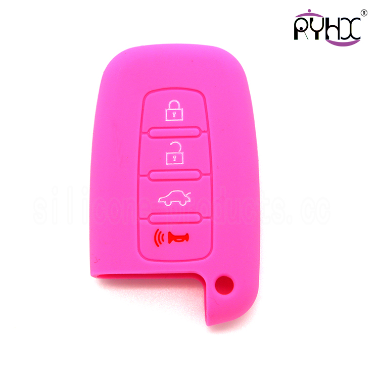 Hyundai IX35 silicone key shell, superior silicone car key covers for Hyundai, durable silicone key case, orange car key silicone casing