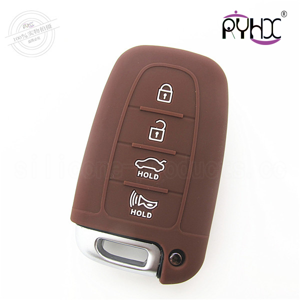 Hyundai silicone car key shell, high cost performance silicone car key shuck, the best car key silicone covers,colorful car key silicone case for Hyundai 