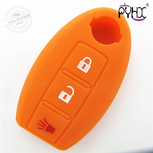 Nissan key silicone material case,  light silicone car key cover,100%silicone