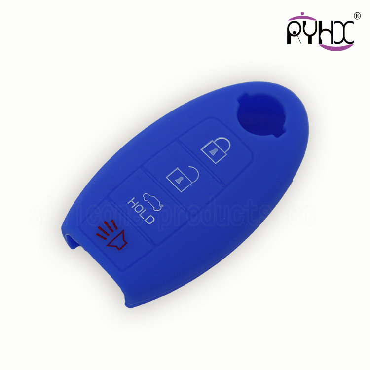 Nissan silicone key case, wholesale key silicone covers made in China, non-toxic car key silicone protector