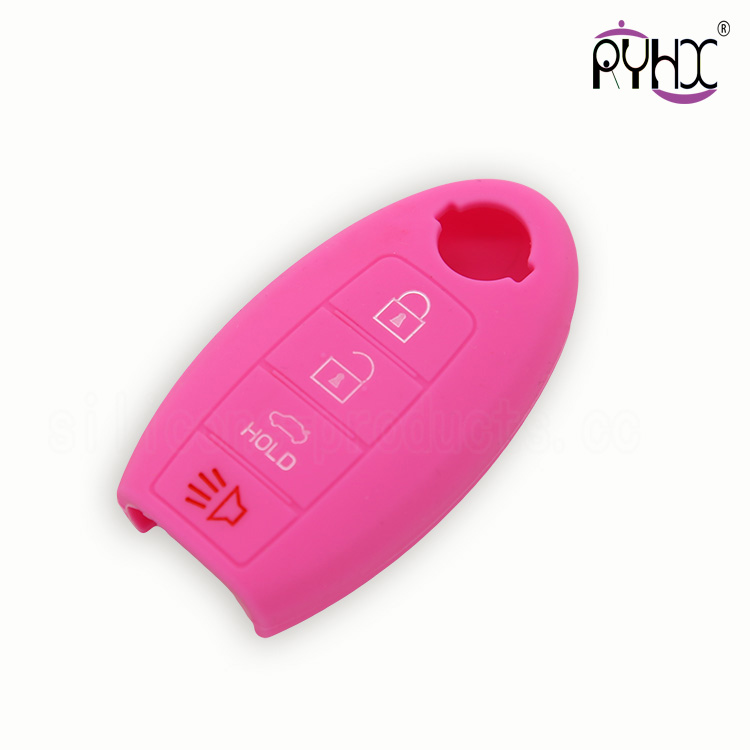 Nissan silicone key case, wholesale key silicone covers made in China, non-toxic car key silicone protector