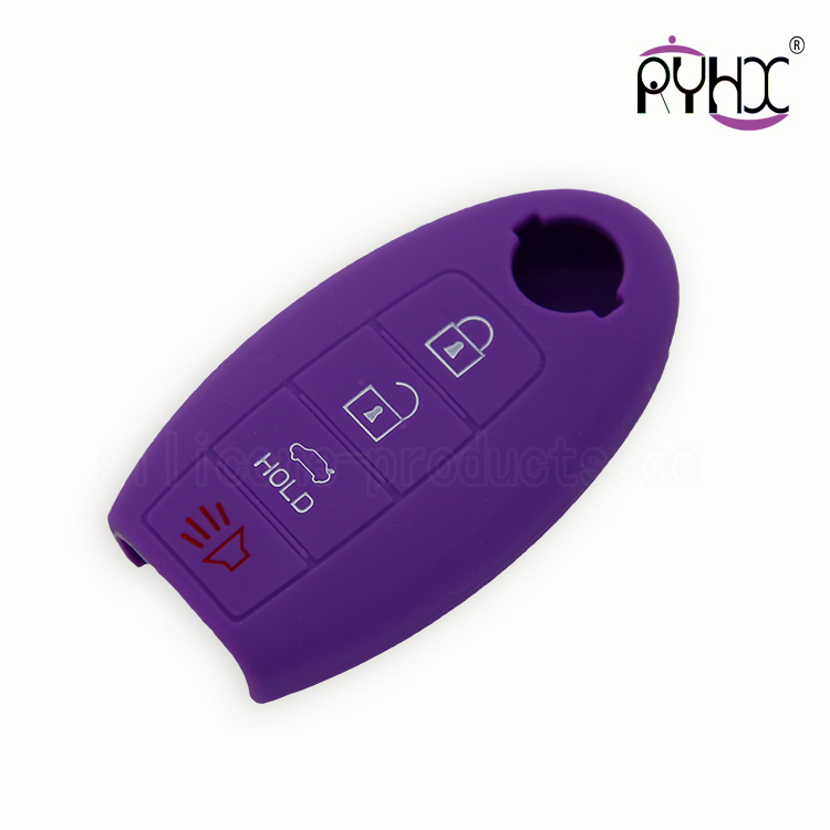 Nissan silicone key case, wholesale key silicone covers made in China, non-toxic car key silicone protector