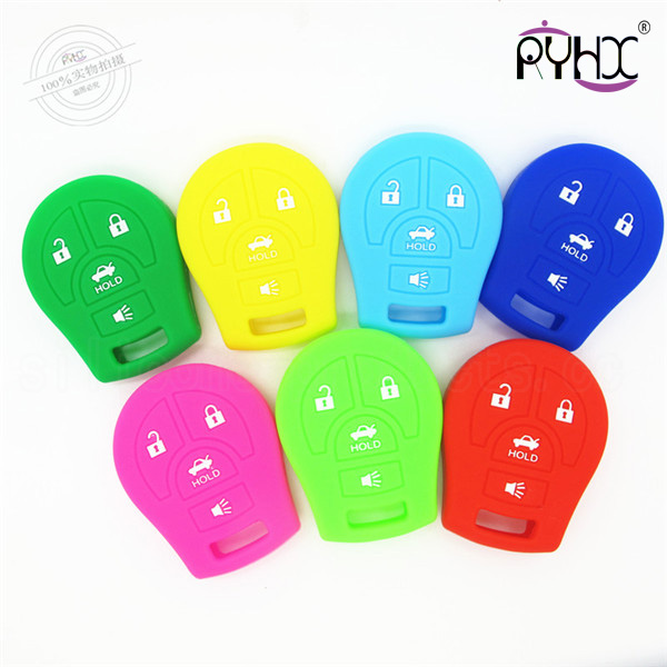 Nissan SYLPHY silicone key shell, cheap car key silicone covers, 4 buttons