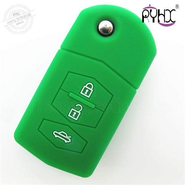 Mazda M6 car key silicone skin, wholesale silicone protective cover for car, environmental protection car key silicone case, colorful silicone car key fob covers