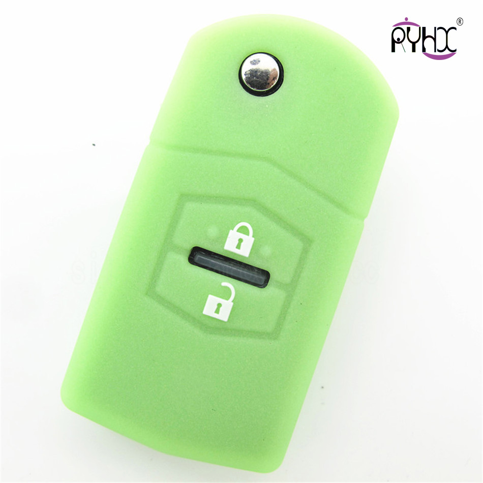 Mazda M3 silicone key case, silicone car key covers for Mazda, silicone auto key shell, silicone key protector for 2 buttons Mazda