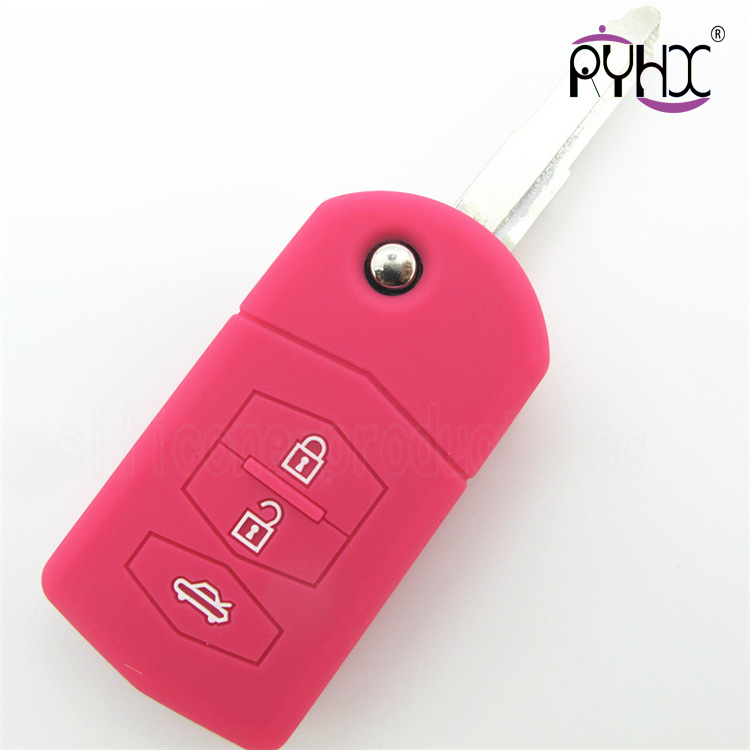 Mazda M6 silicone key covers, low price car key silicone case, multi-functions car key silicone sleeve