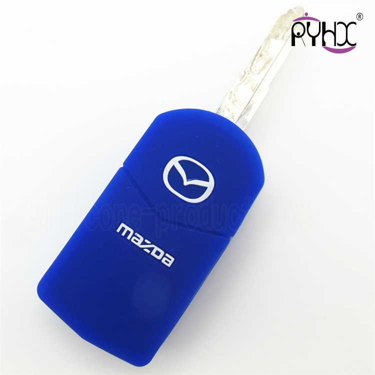 Mazda M6 silicone key shell, the most popular silicone key covers, hot sale car key silicone protective case, 3 buttons