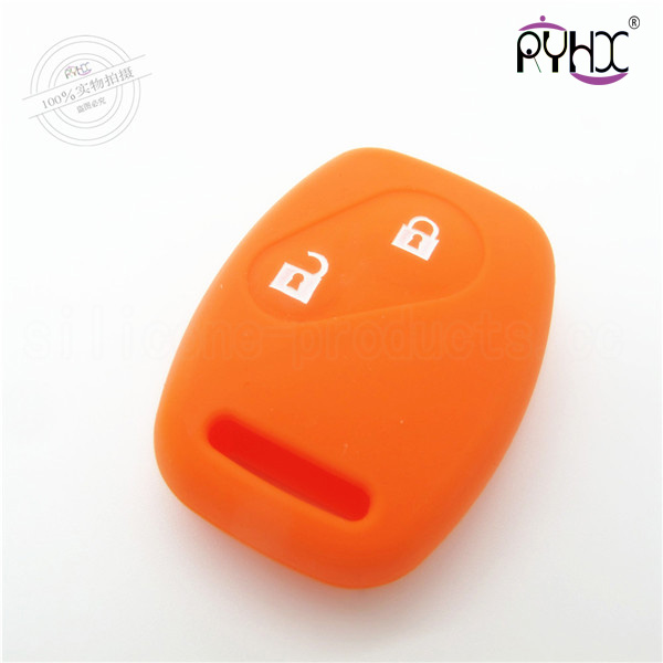 Honda Accord car key silicone protector, car key silicone skin, the most popular silicone key covers for Honda, colorful key casing for Honda 2 buttons.