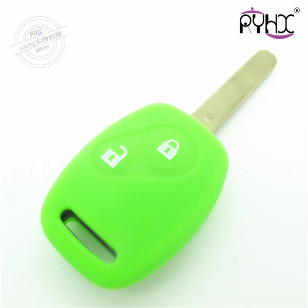 Honda Accord car key silicone case, waterproof key silicone skin for Honda, hot sale car key silicone cover, special colors wholesale key silicone shell