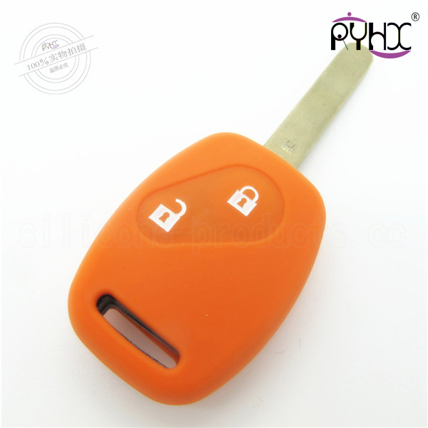 Honda Accord car key silicone protector, car key silicone skin, the most popular silicone key covers for Honda, colorful key casing for Honda 2 buttons.