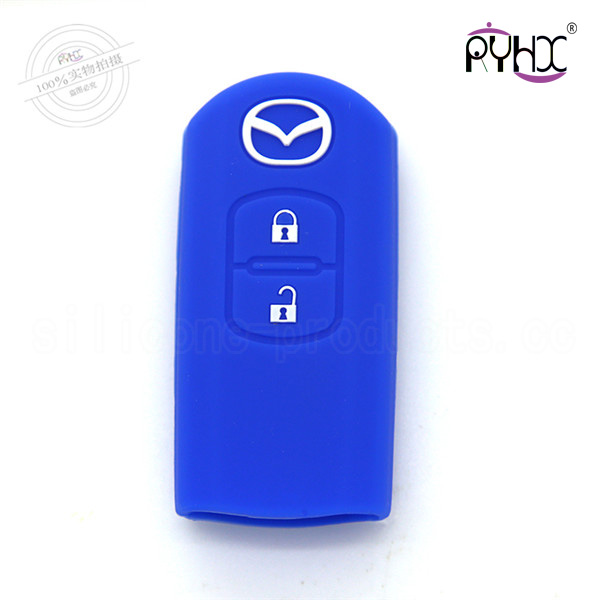 Mazda car key silicone sheath, high quality key silicone wallet, the most popular silicone key pouch for car, red key silicone shuck