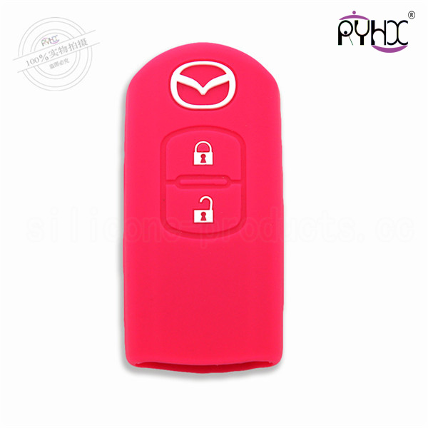Mazda car key silicone case made in China, anti-slip car key silicone covers, hot sale key silicone material skin for Mazda.