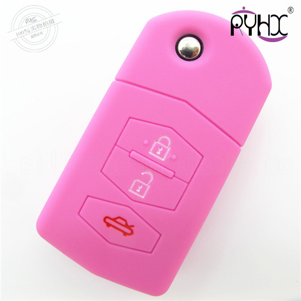 Mazda silicone key shell, beautiful car key silicone covers, newest silicone key protective case, unique design car key silicone shell for Mazda