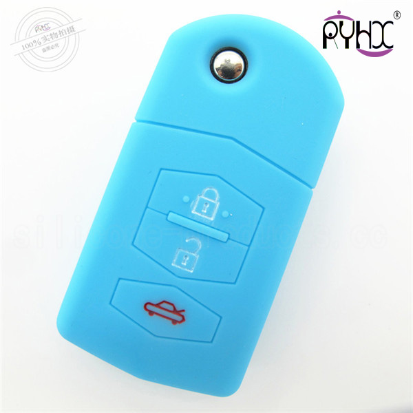 Mazda car key silicone case, fashionable key shell in China,wholesale car key covers, low price key shuck.