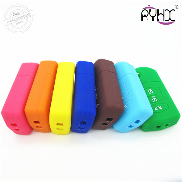 Mazda M6 silicone car key shell, auto light key silicone covers, colorful car key silicone protective case, special colors key covers