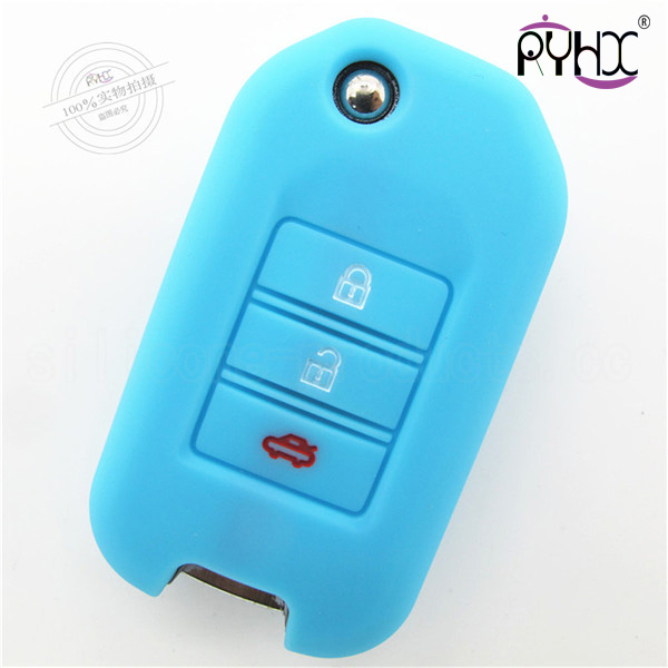 Honda silicone key skin, soft car key silicone covers, comfortable silicone key shell for Honda, colorful key pouch