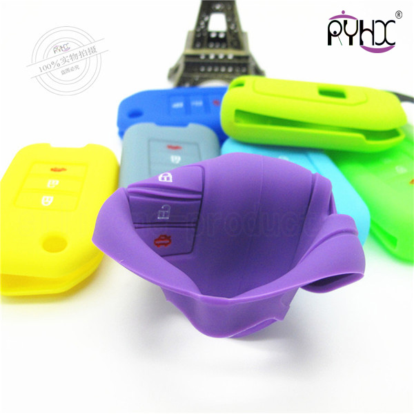 Honda car key fob silicone case, beautiful appearance car key shell, waterproof car key protective covers, non-toxic tasteless key protector.