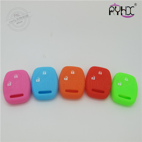 Honda silicone key shell, waterproof car key silicone case, car key protective cover for Honda 2 buttons