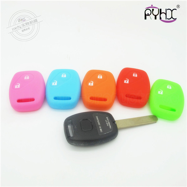 Honda car key silicone shell, low price car key silicone protective covers, red key silicone case for Honda