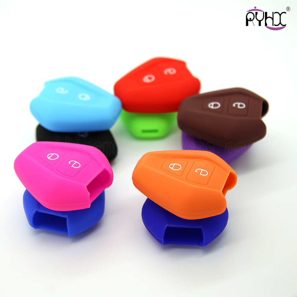 Suzuki silicone car key case, car key silicone covers, waterproof car key silicone shell, brown key pouch for Suzuki