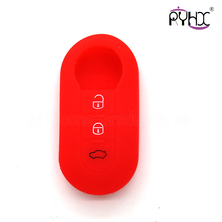 Fiat car key silicone covers, remote control key case, the newest car key shell for Fiat.
