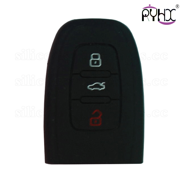 New silicone car key cover for audi,A4L remote key shell