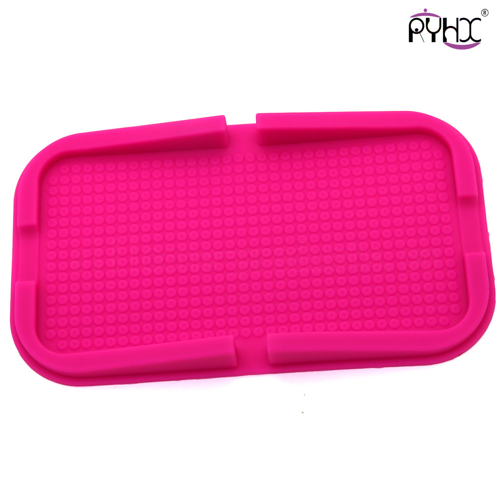 silicone anti-slip mat for cellphone, telephone silicone non-slip mat