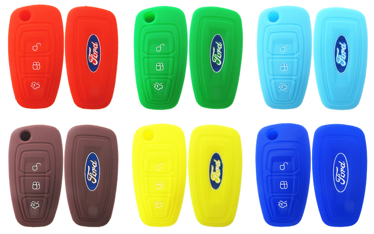 Silicone Car Key Cover for Ford Ecosport key fob 2016