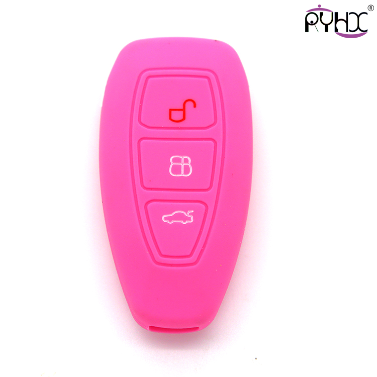 Online wholesale 2013 pink Ford mondeo key fob cover,3 button.