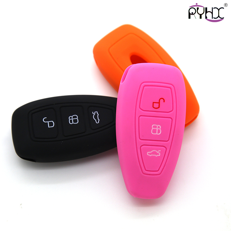 Online wholesale 2013 rosr-red Ford mondeo key fob cover,3 button.