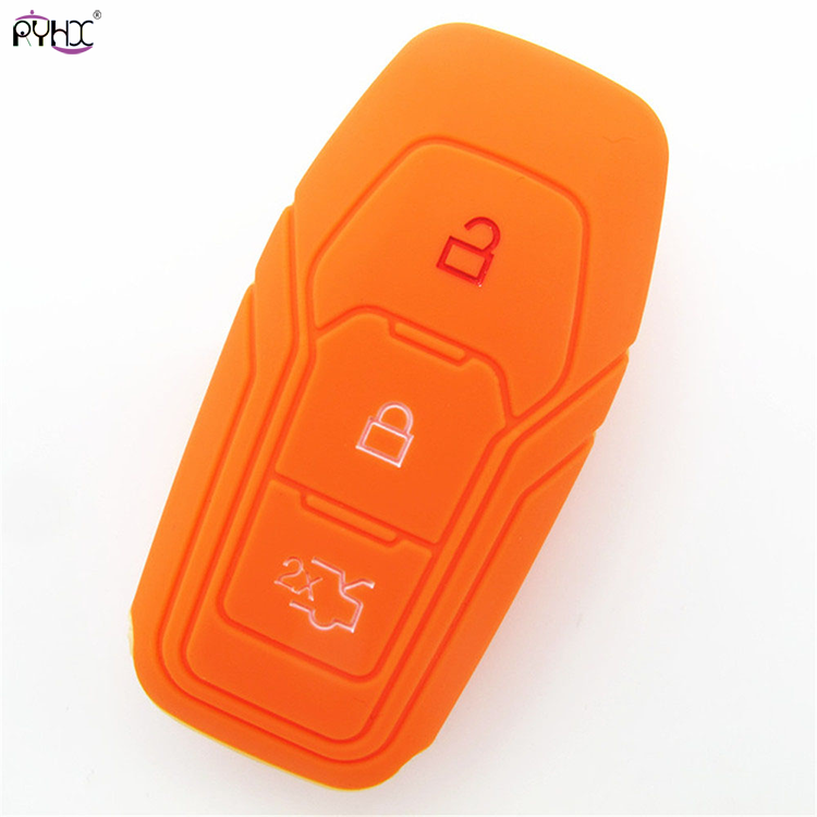 Online wholesale 2015 orange Ford Mondeo key fob cover,3 button.
