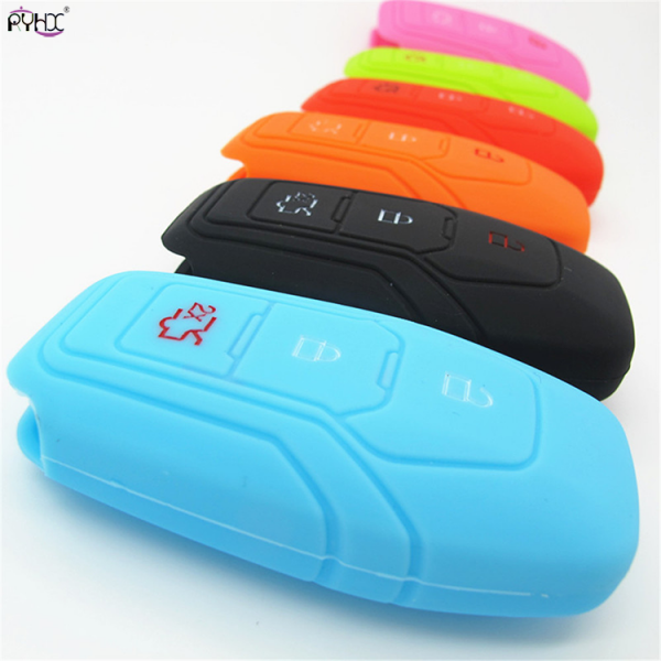 Online wholesale 2015 sky-blue Ford Mondeo key fob cover,3 button.