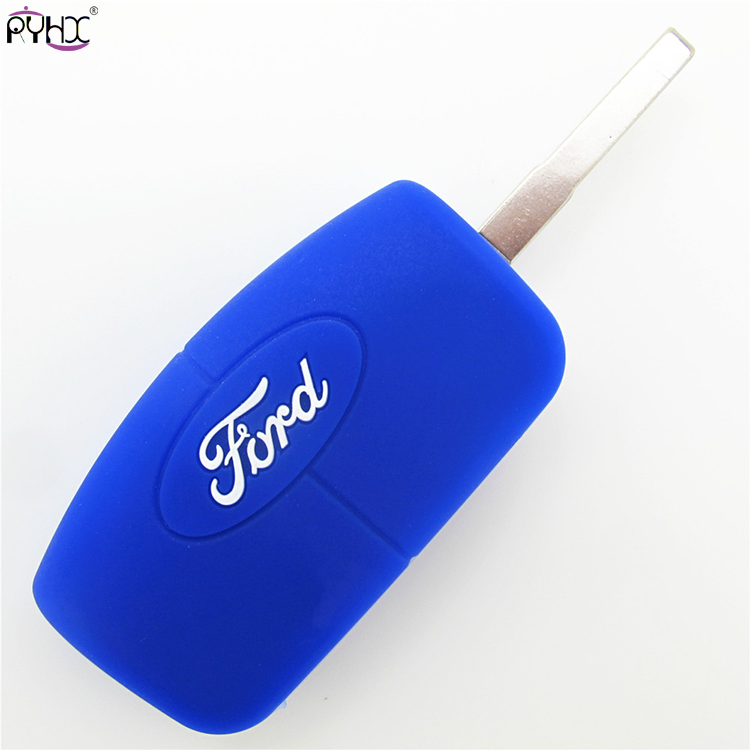 Online wholesale dark-blue 2012 Ford Focus key fob cover,3 button.